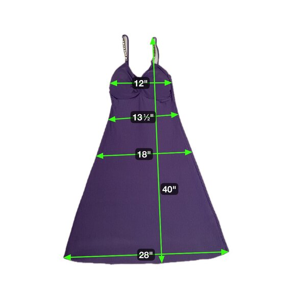 Preloved Chic Pleated Lavender Maxi Dress w/ Strappy Details from Argentina S-M - Picture 12 of 16